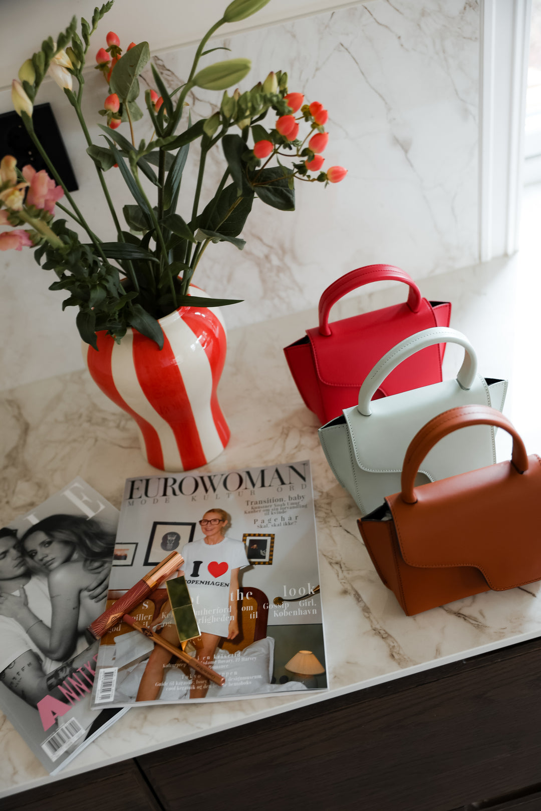 Montalcino Geranio Vacchetta Mini Handbag