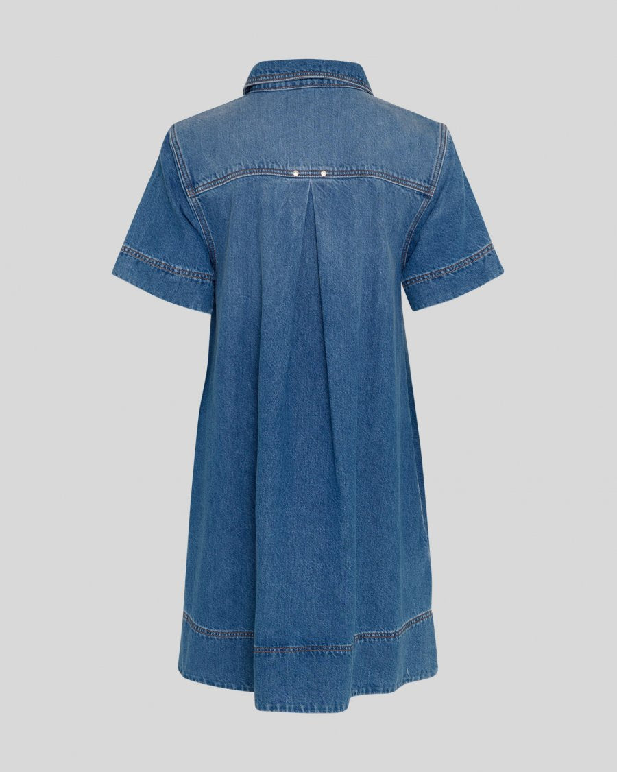Turo Alena 2/4 Dress Mid Blue Wash