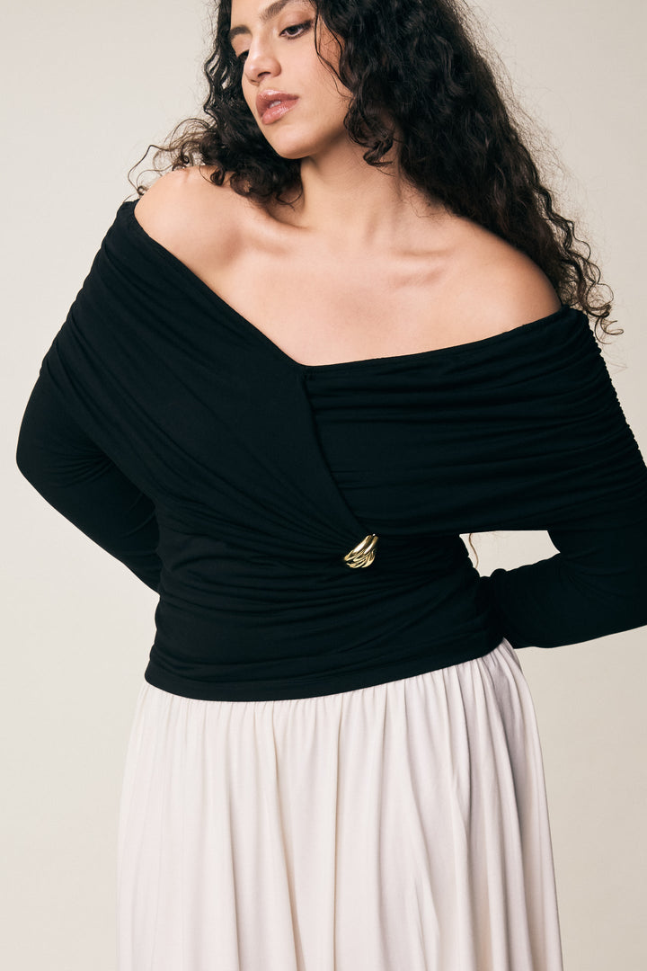 Plum Top Black