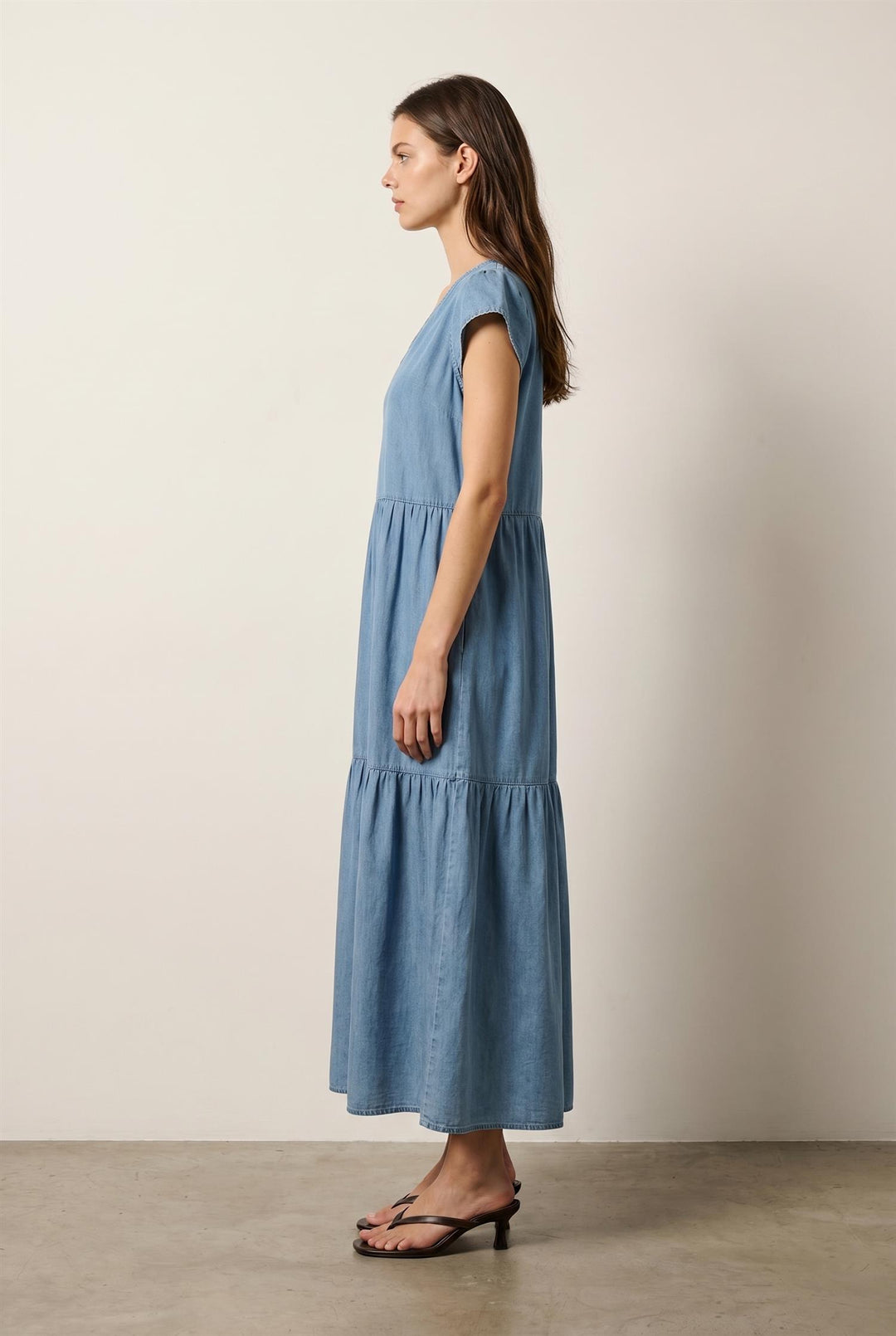 Rora 3 Dress Mid Blue Denim