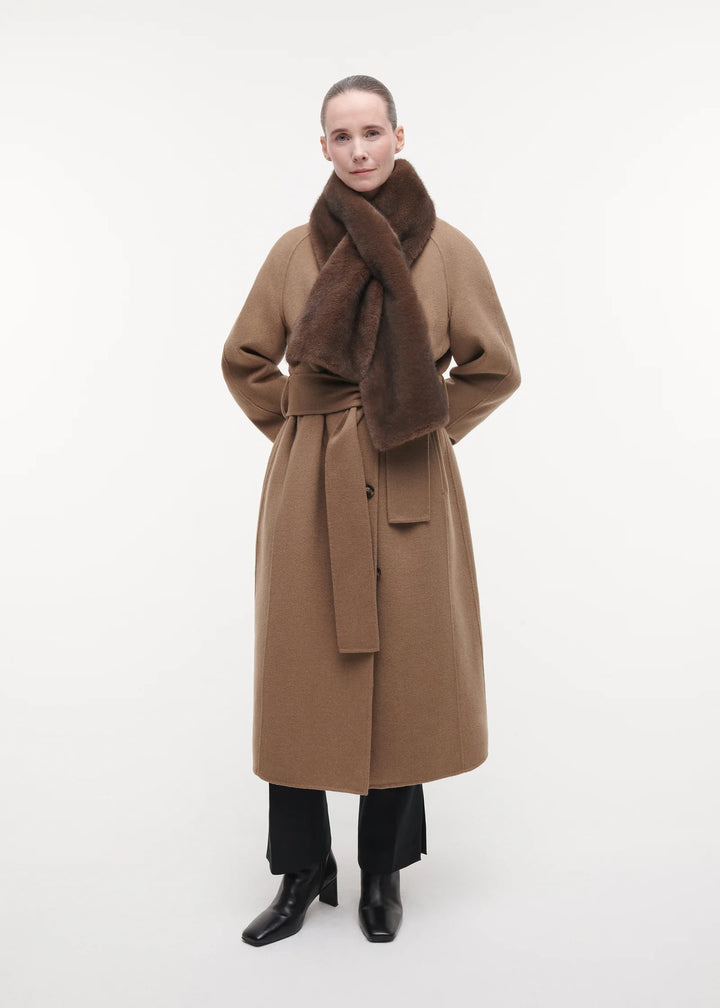 Jemma Faux Mink Scarf Choco
