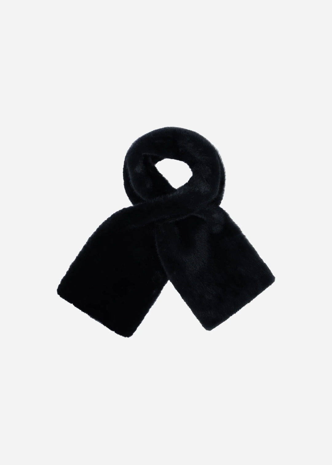 Jemma Faux Mink Scarf Dark Grey