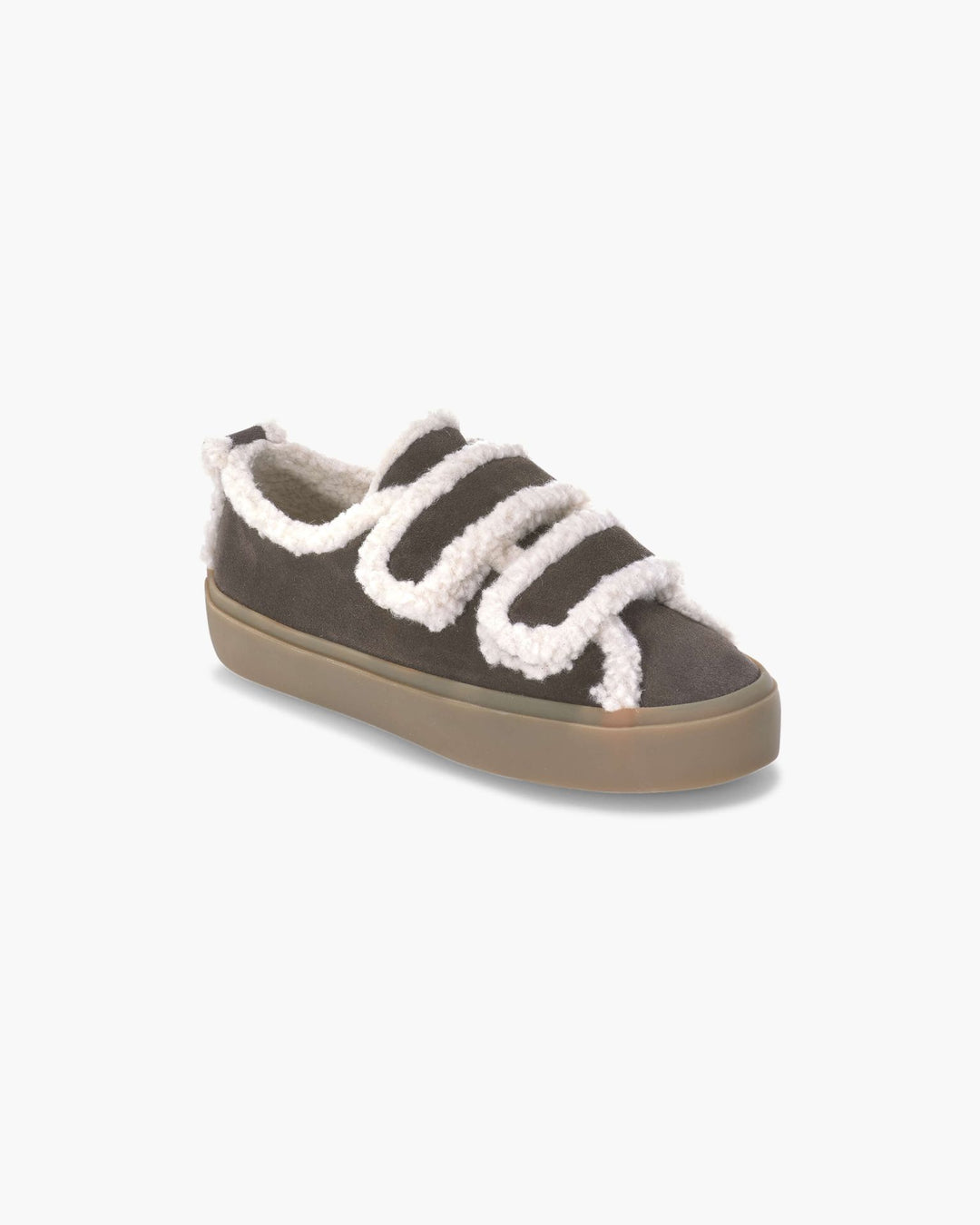 Shearling Low Velcro Dark Brown