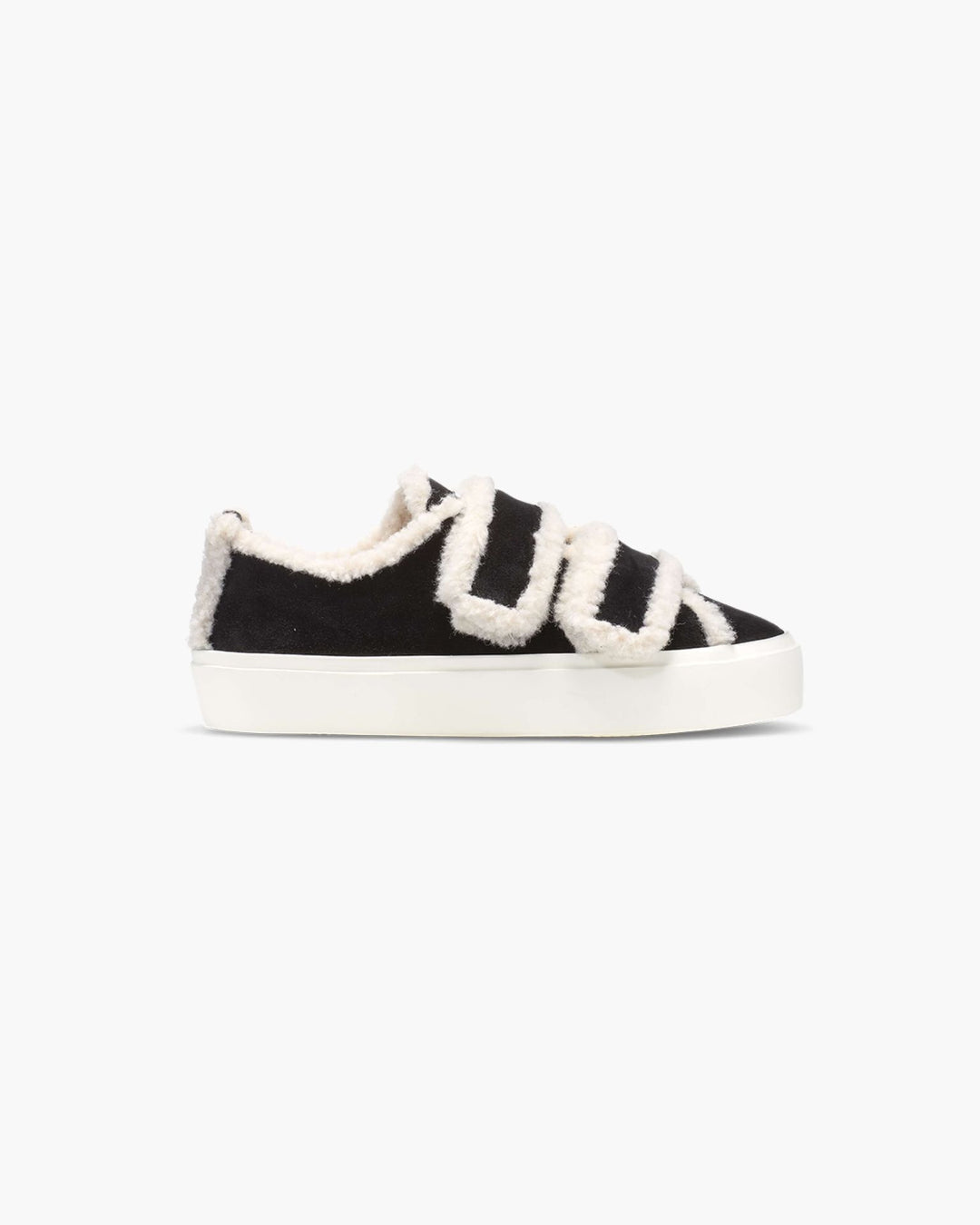 Shearling Low Velcro Black