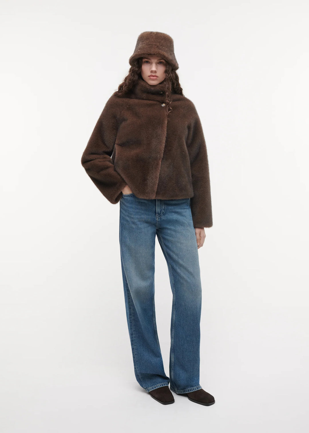Beau Faux Mink Hat Choco