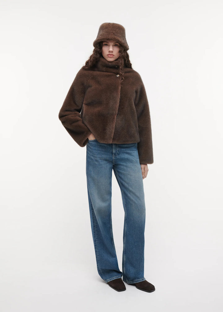 Beau Faux Mink Hat Choco