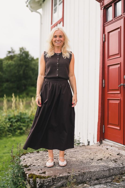 Ida Maja HW Skirt Black Coffee