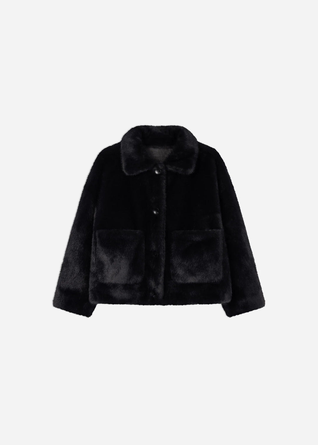 Faje Faux Mink Dark Grey