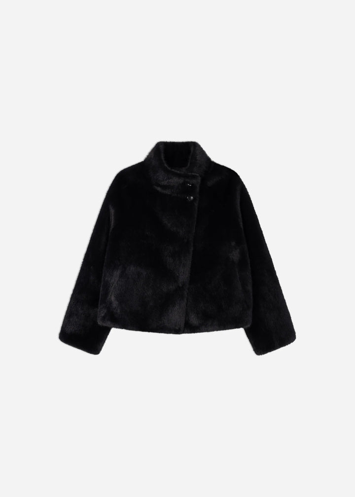 Mallow Faux Mink Dark Grey
