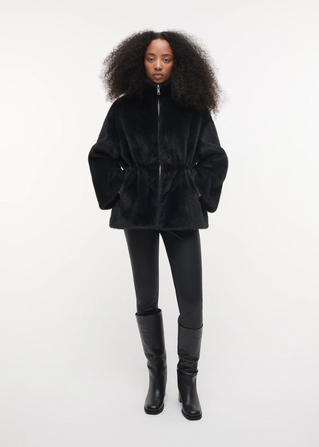 Frankie Faux Mink Dark Grey