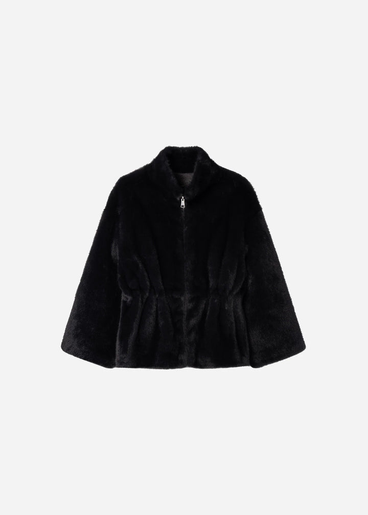 Frankie Faux Mink Dark Grey