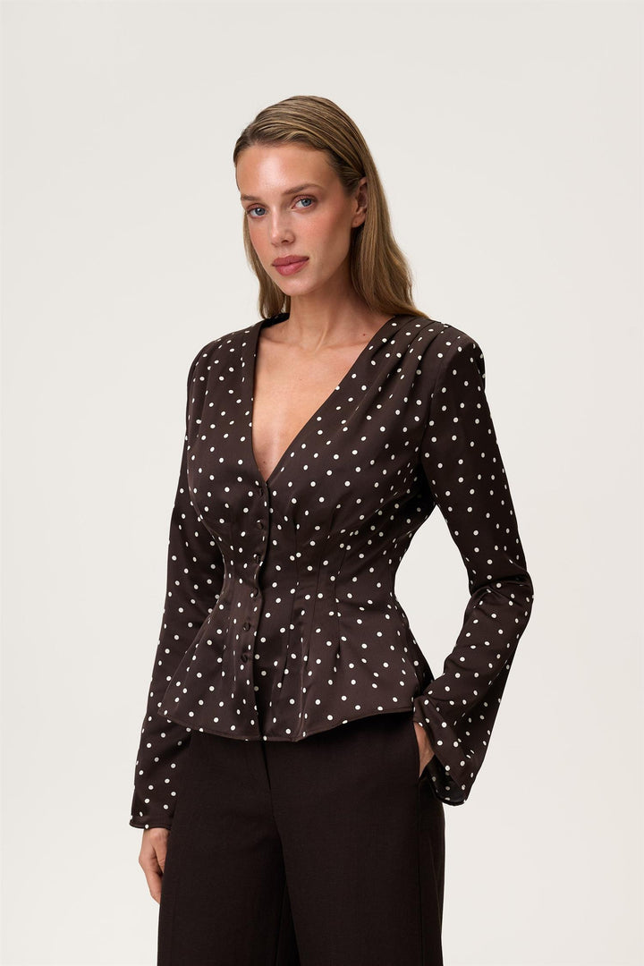 Marmo Blouse Espresso