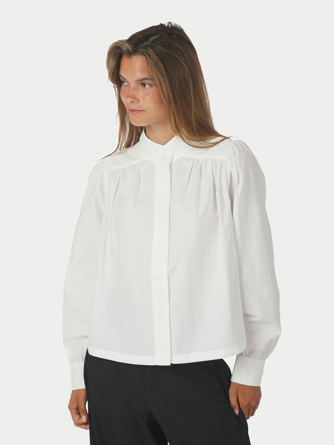 Melya Poplin Shirt White