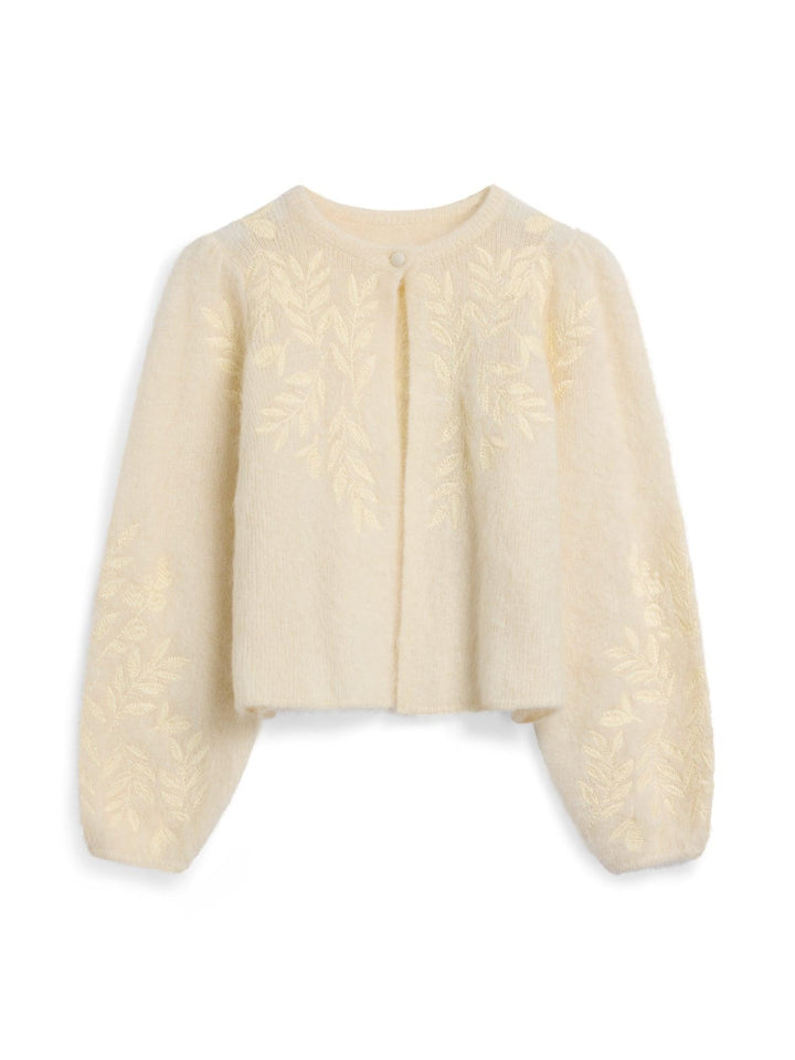 Amie Chunky Cardigan Bright White