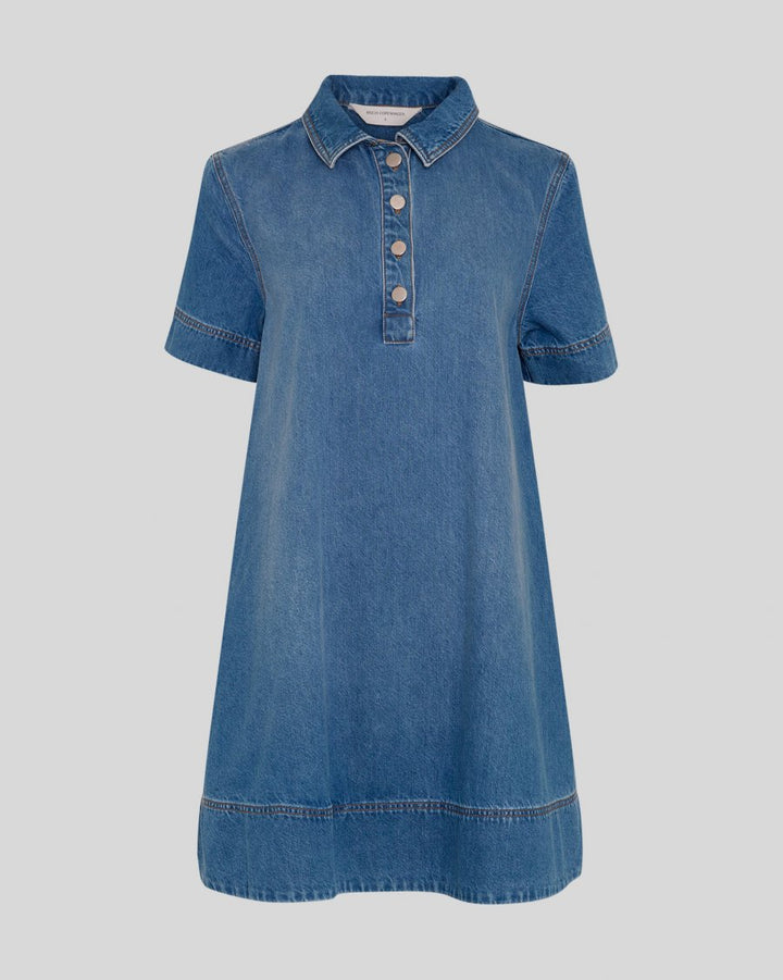 Turo Alena 2/4 Dress Mid Blue Wash