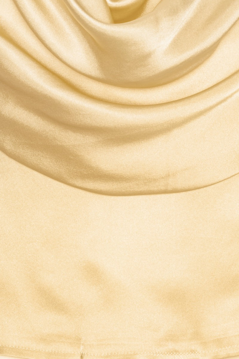 Chiffon Waterfall Top Italian Straw