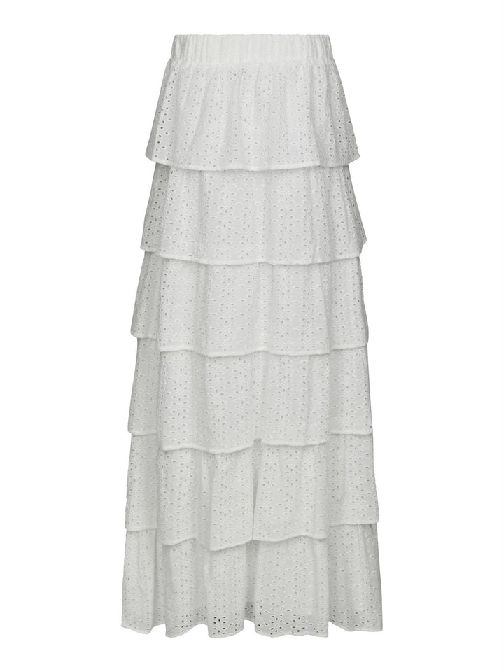 Morris Emb Skirt Off White