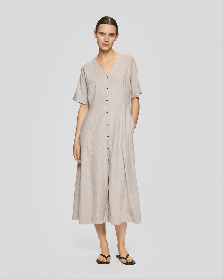 Viana Ginia 2/4 Dress Sand Melange