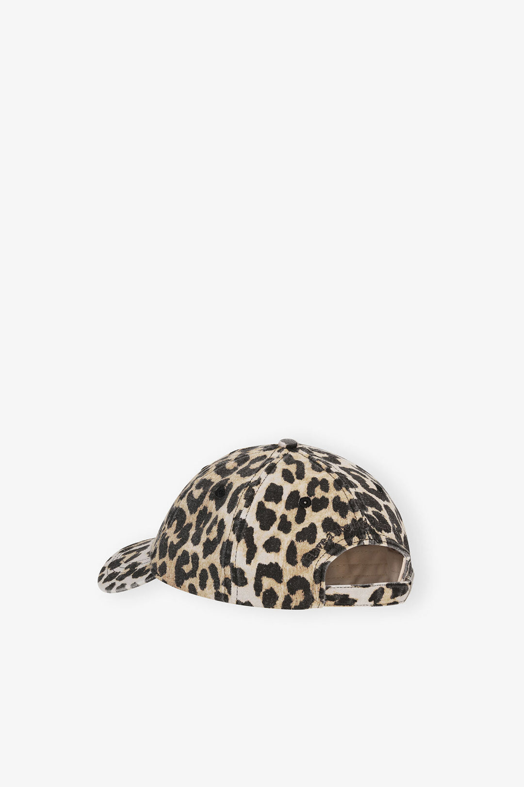 Washed Cotton Canvas Cap Leo Emb Leopard