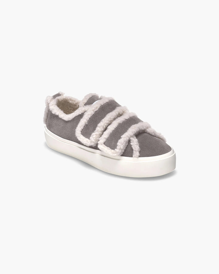 Shearling Low Velcro Grey