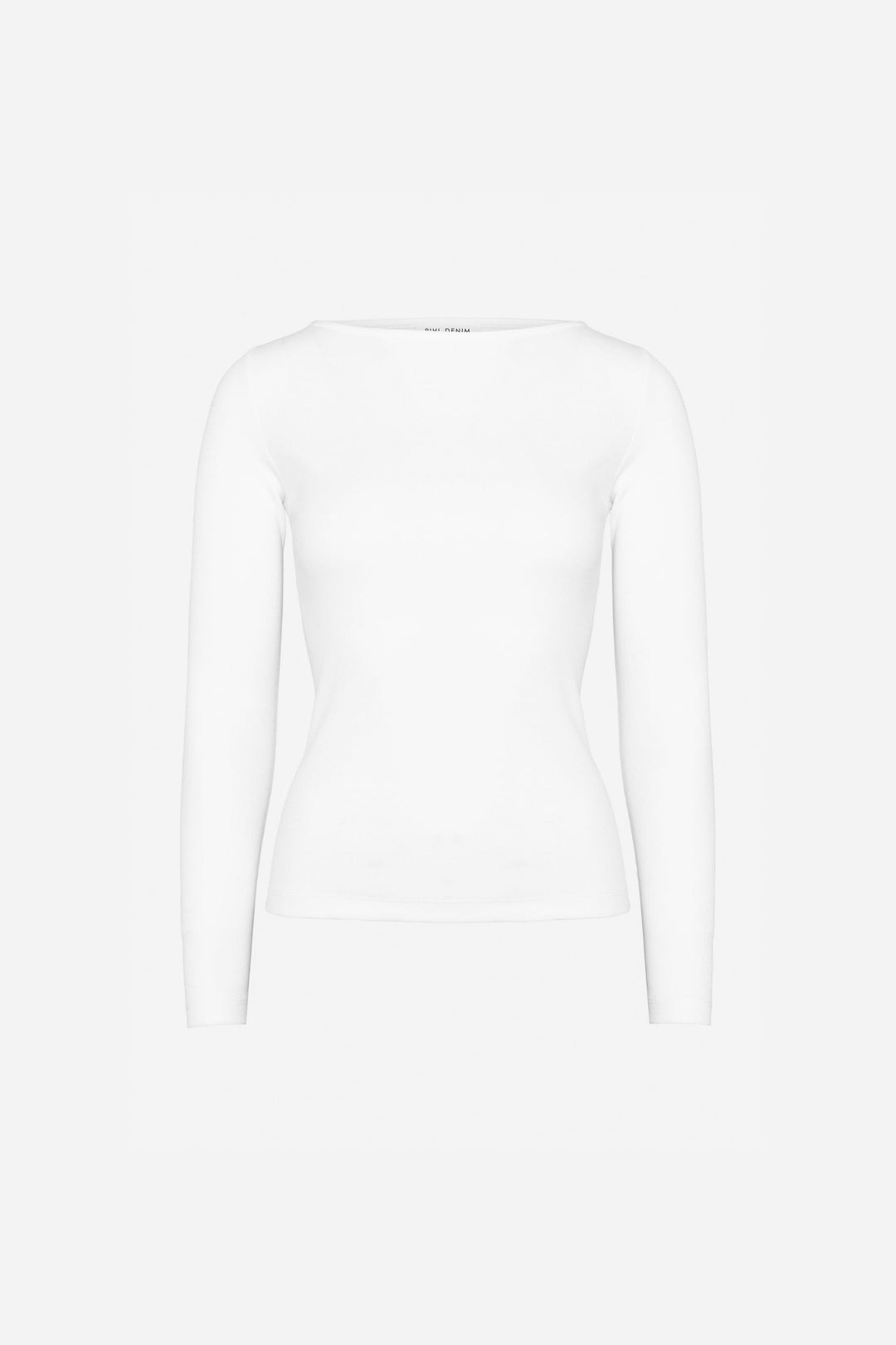 Petronella Rib Boatneck Off-White