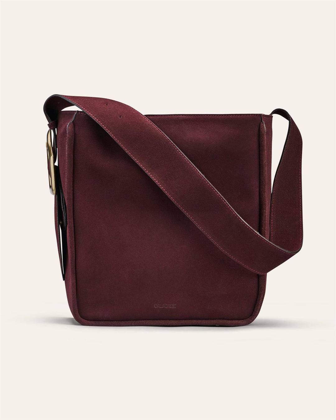 Masago Tote Bag Fudge Suede Gold