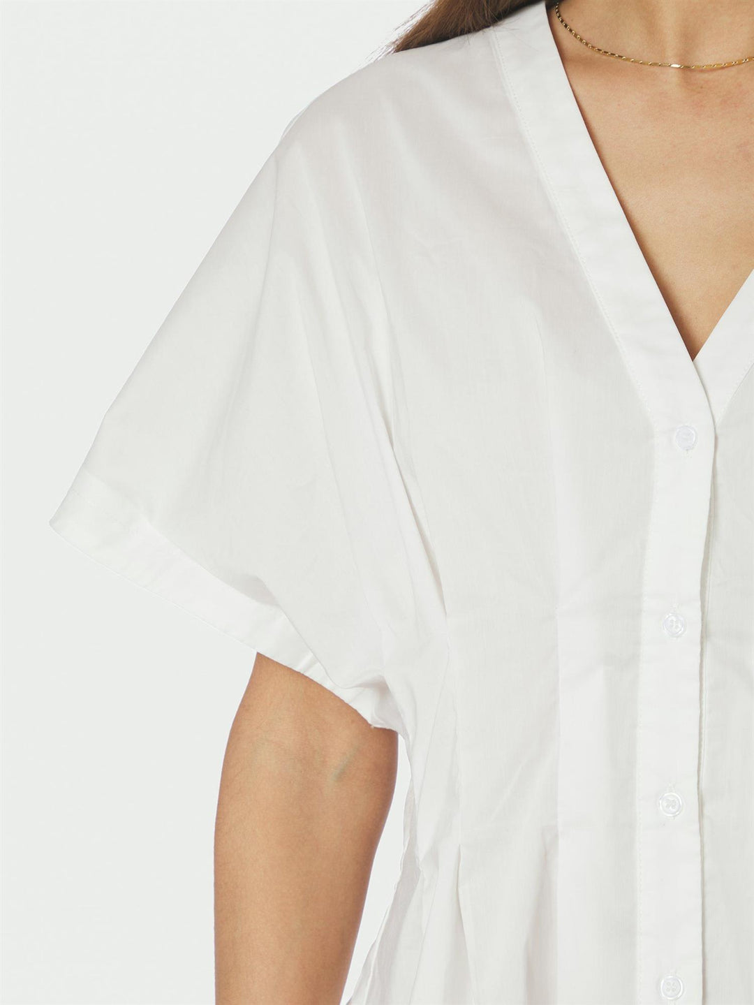 Adamma Poplin Blouse White