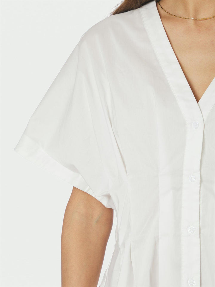 Adamma Poplin Blouse White