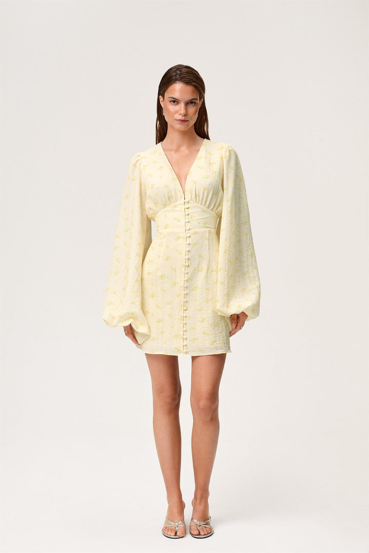 Florence Dress Pastel Yellow