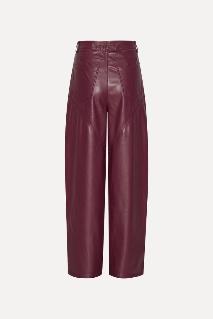 Mid Waisted Piping Pants Zinfandel