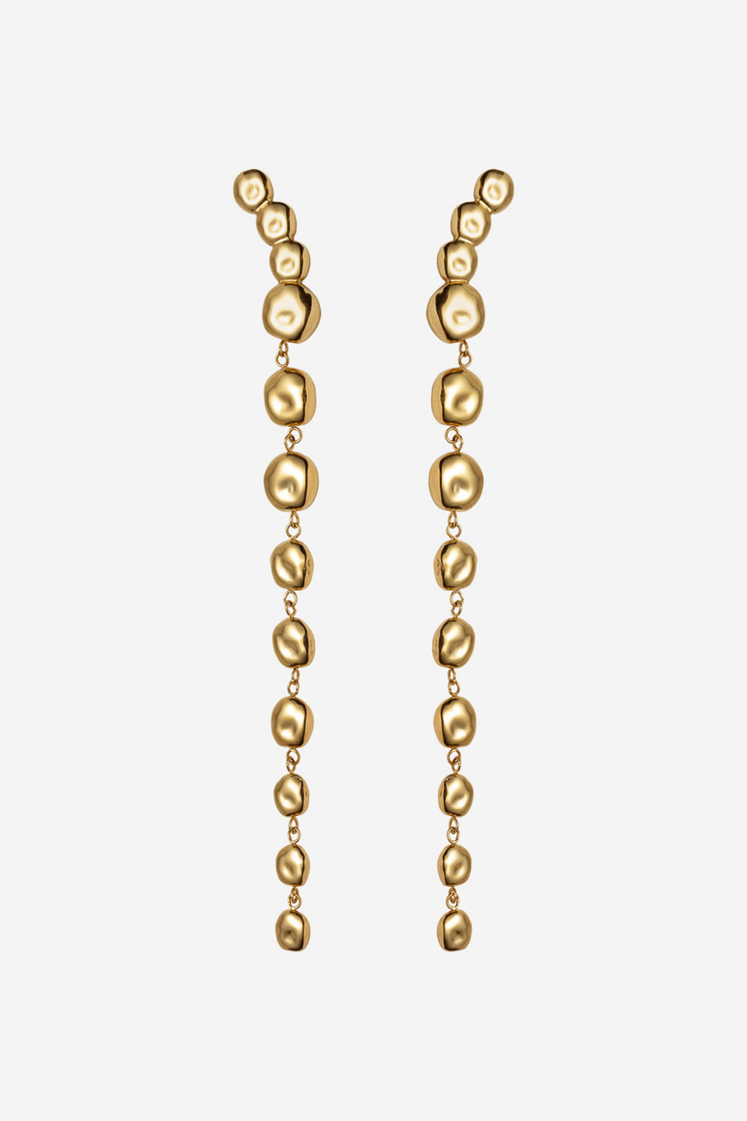 The Long Pebble Earrings Gold