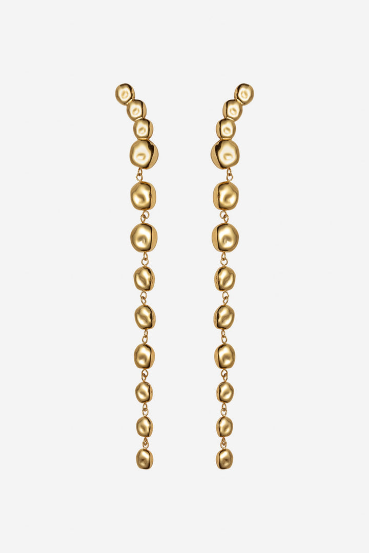 The Long Pebble Earrings Gold