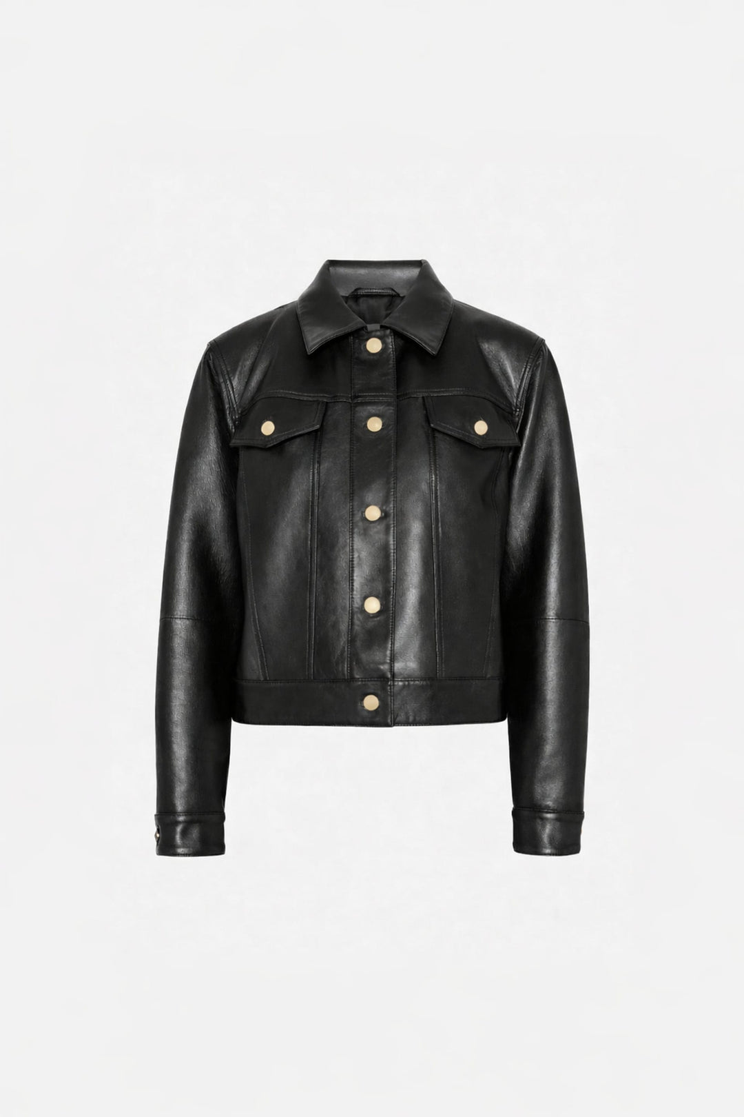 Leslie Leather Jacket Black