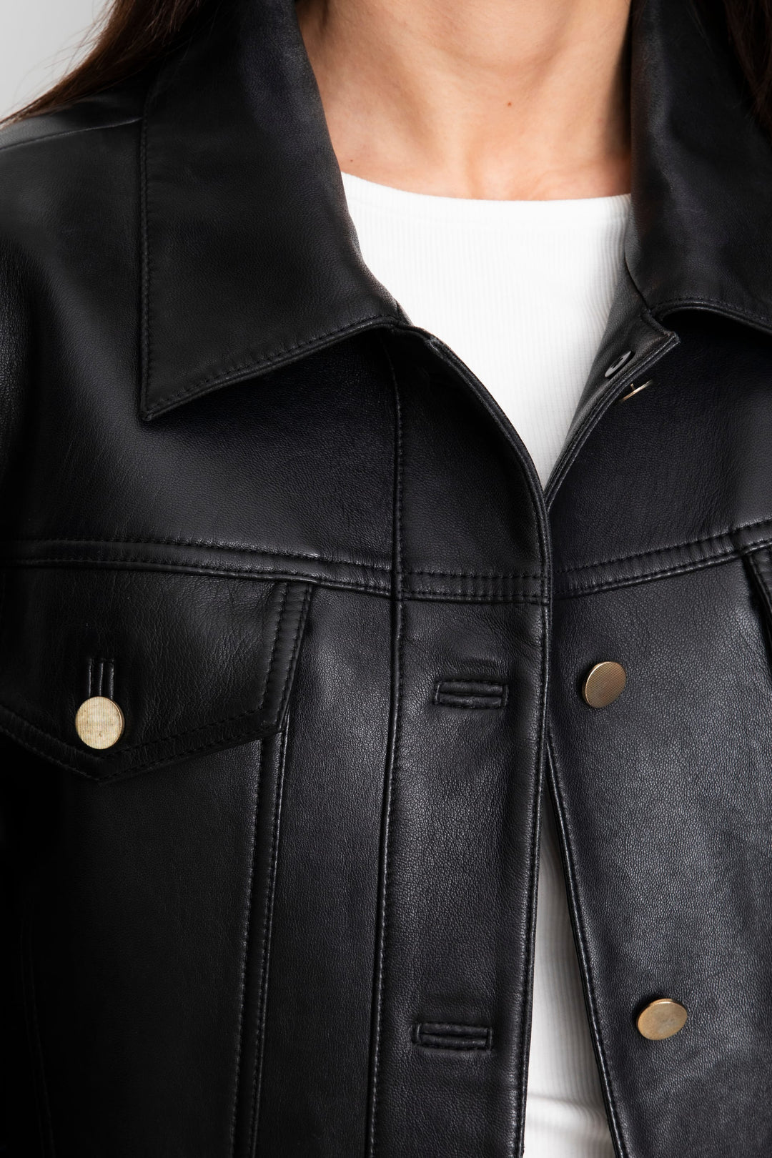 Leslie Leather Jacket Black