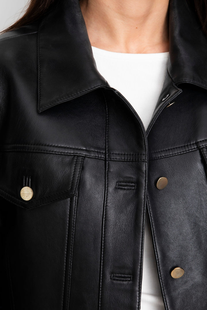 Leslie Leather Jacket Black