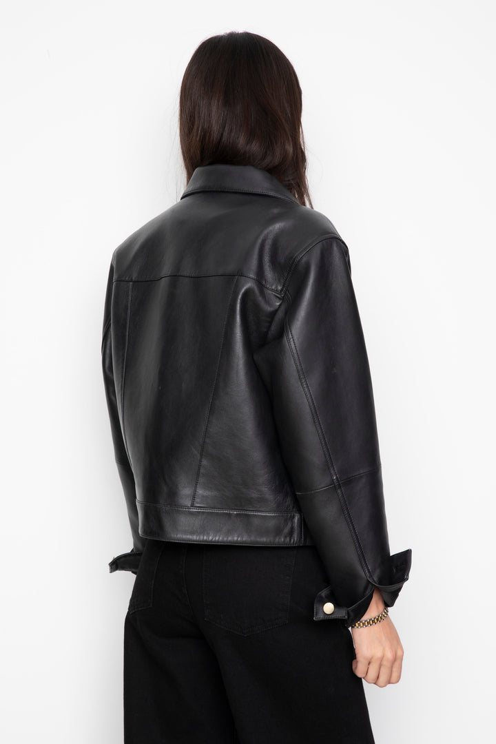 Leslie Leather Jacket Black