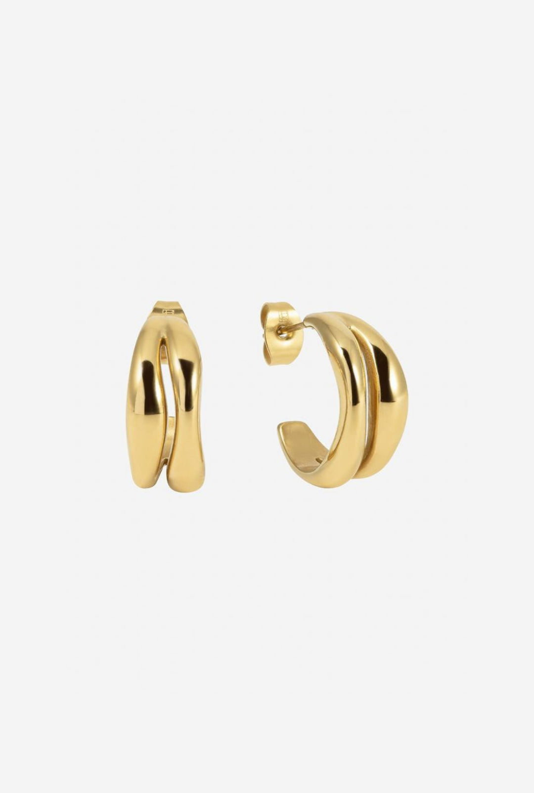 The Curved Hoops Gold