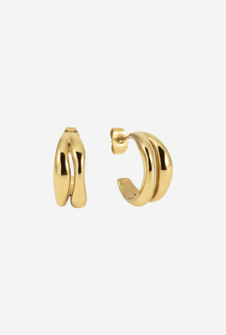 The Curved Hoops Gold