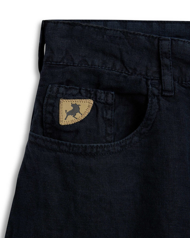 Maya Short Z Linen Summer Navy