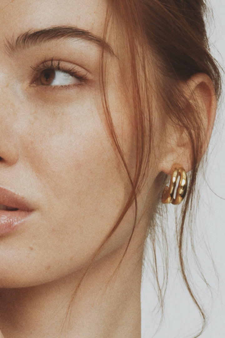 The Big Curved Hoops Gold