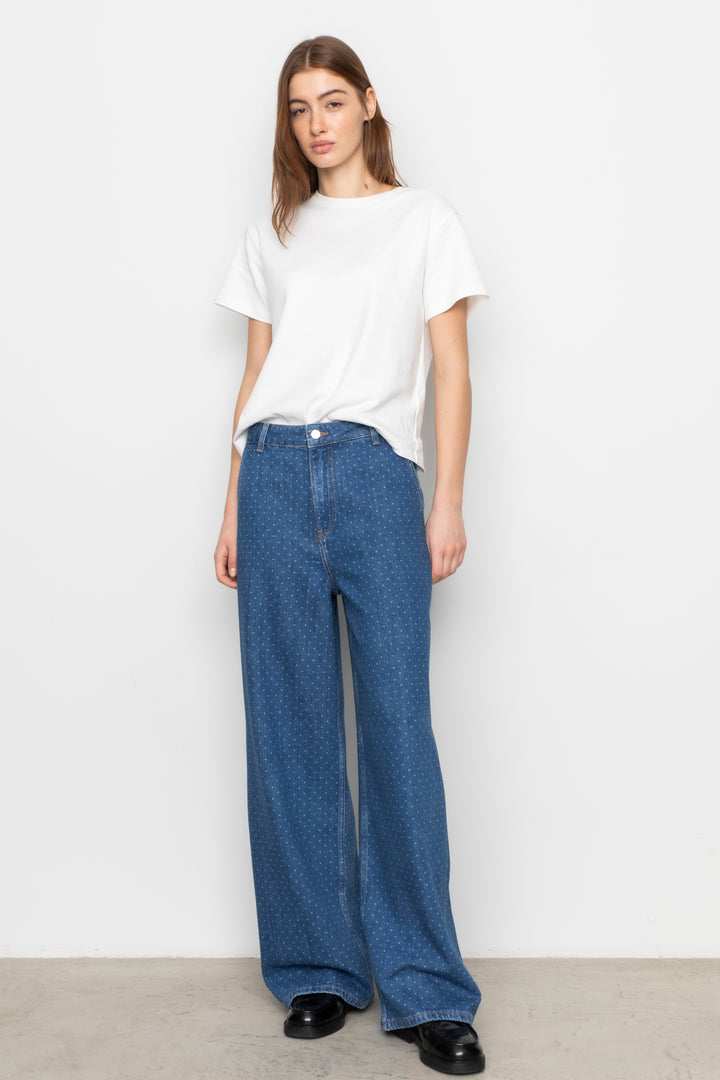 Jace Jeans Mid Blue Dot
