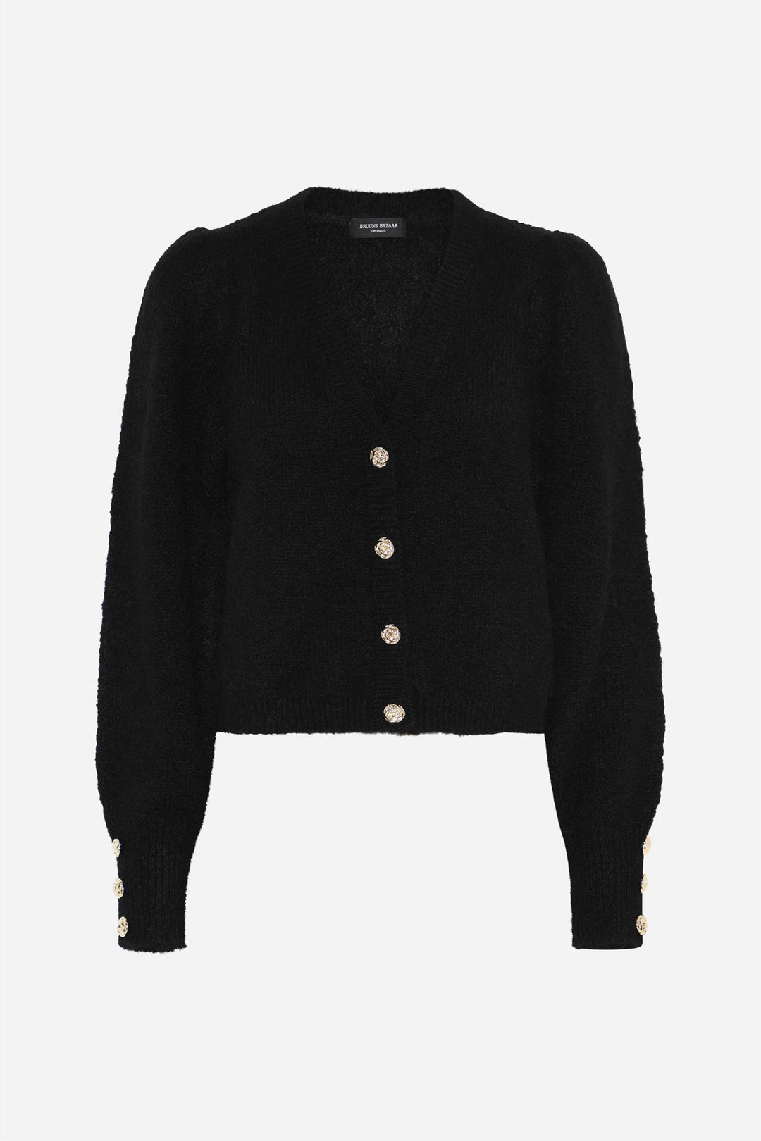 Syringa Brushed Krista Knit Cardigan Black