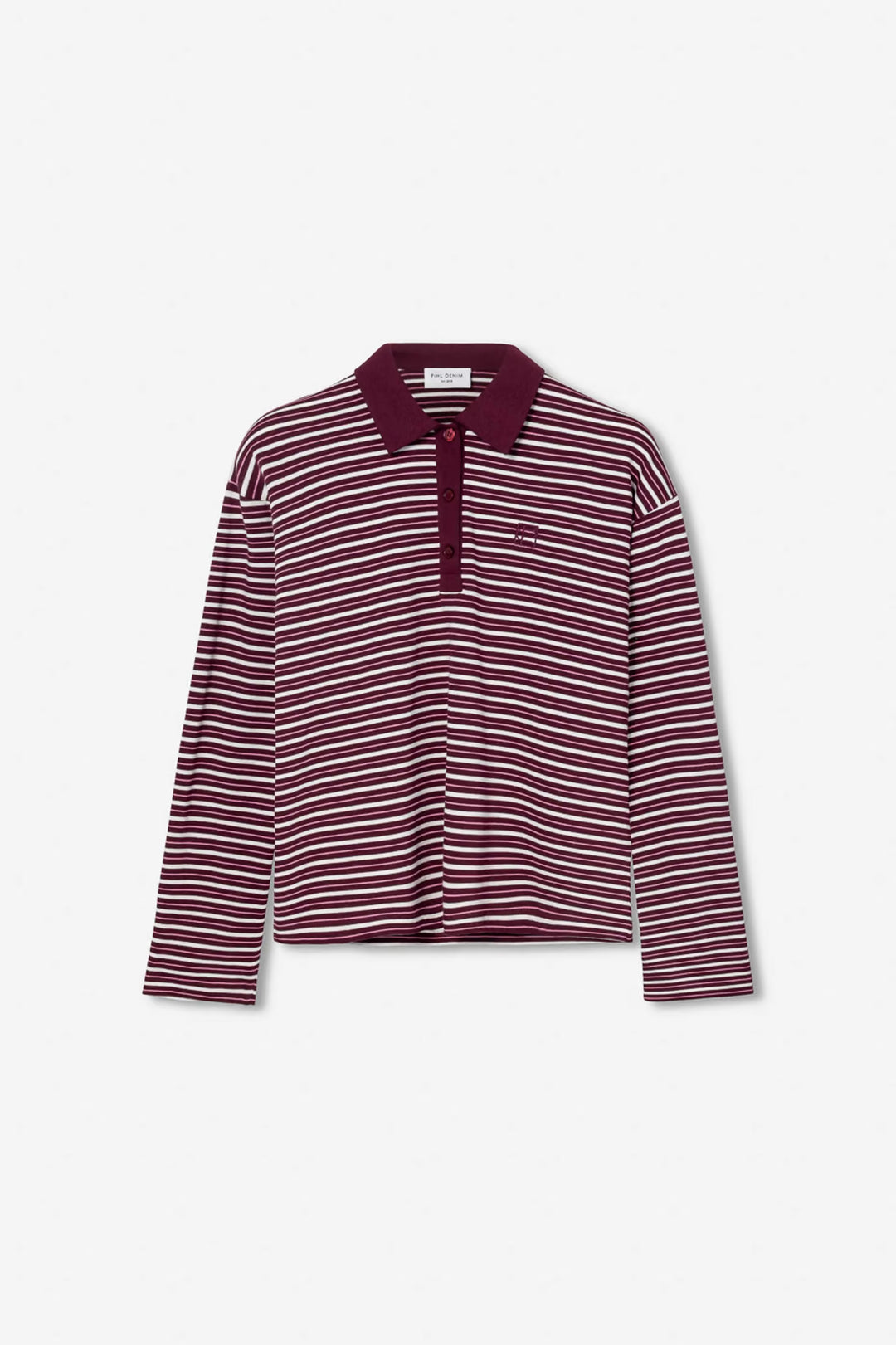 Elmer Polo Shirt Deep Plum Stripe