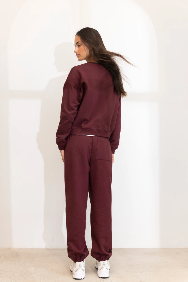 Mila Sweatpants Deep Plum