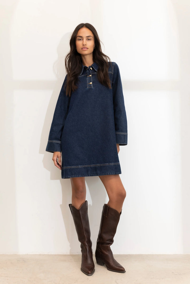 Alba Dress Dark Blue