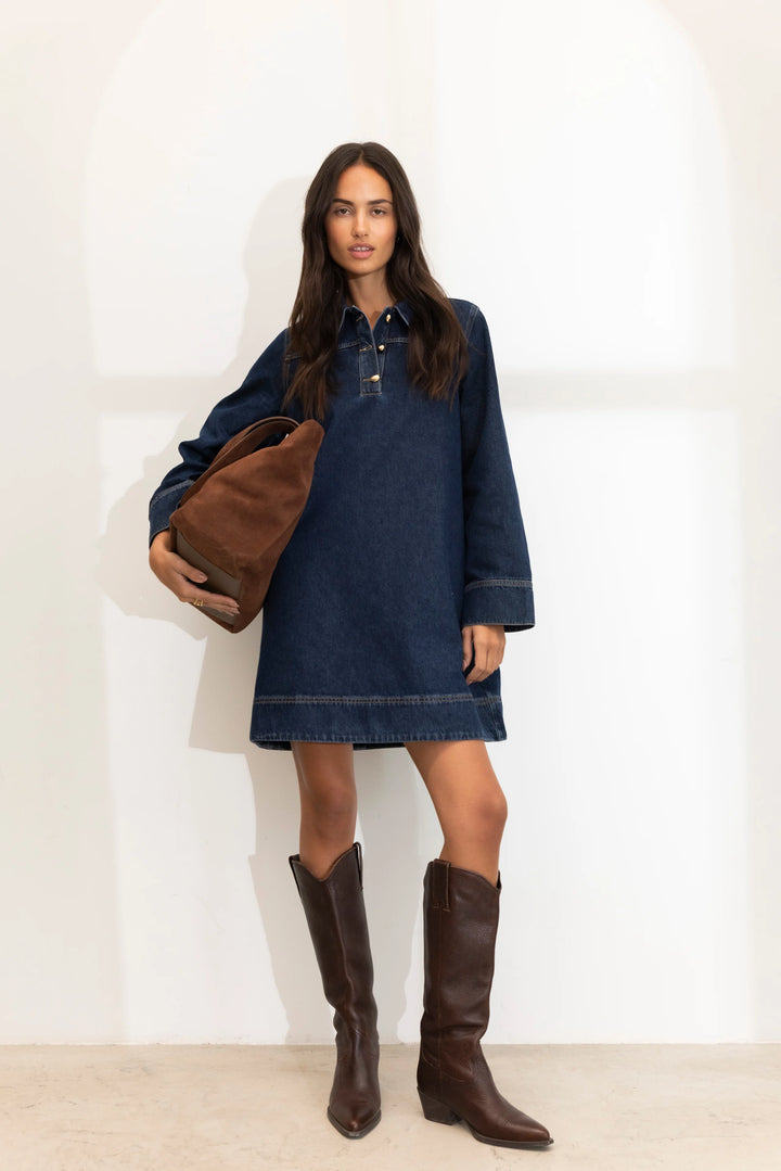 Alba Dress Dark Blue