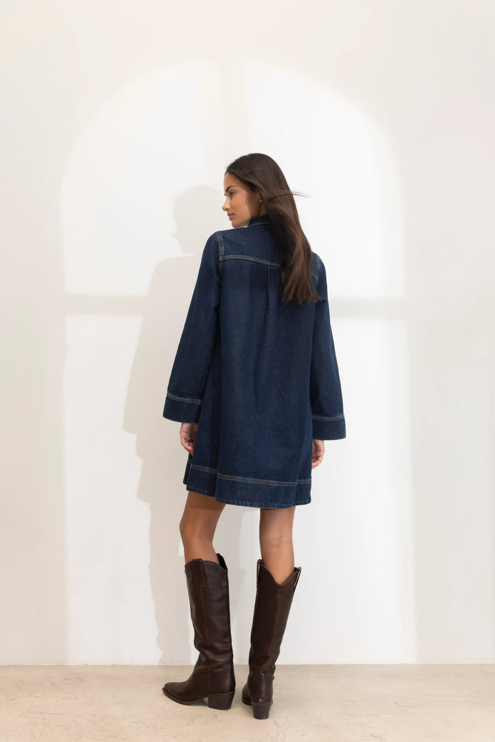 Alba Dress Dark Blue
