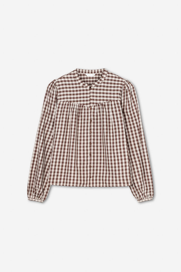 Bellier Blouse Brown Check