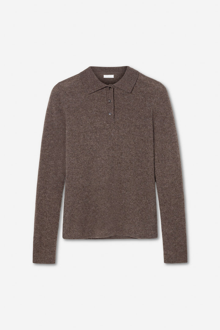 Jolanda Knit Dark Taupe Melange