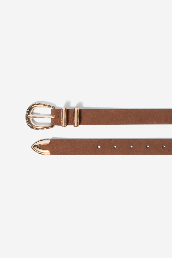 Aubrey Belt Brown Gold